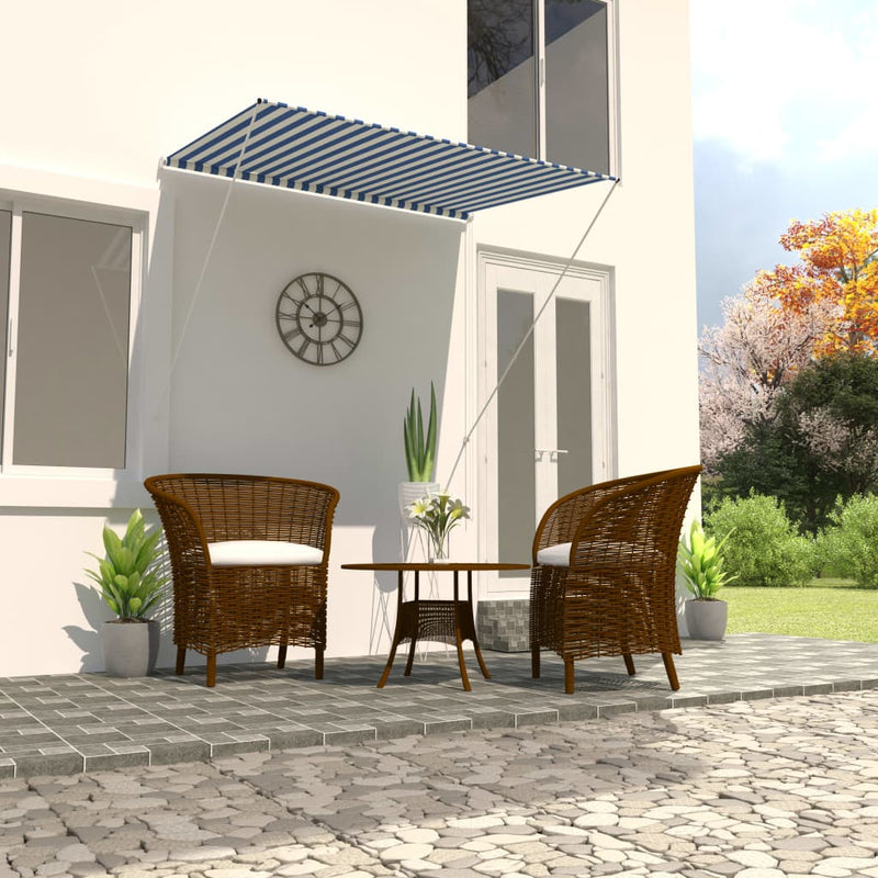 Vidaxl Laifel extensible 150x150 cm azul y blanco