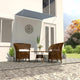 Vidaxl Laifel estendibile 150x150 cm blu e bianco