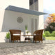 Vidaxl Luifel Extendable 300x150 cm blue and white