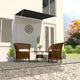 Vidaxl Luifel Extendible 150x150 cm antracita