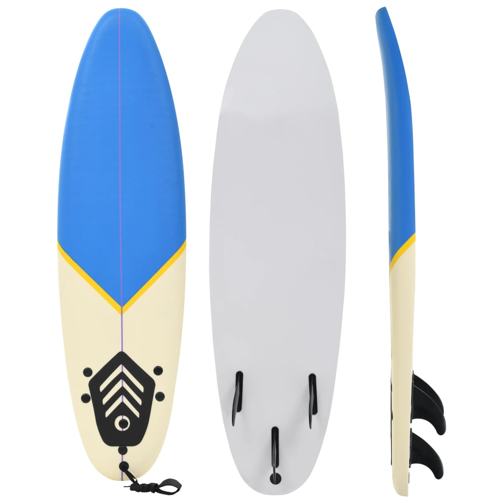 Vidaxl Surfboard 170 cm azul y crema