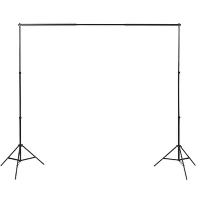 Vidaxl Photo Studio Conjunto con 3 fondos de algodón y marco 3x5 m