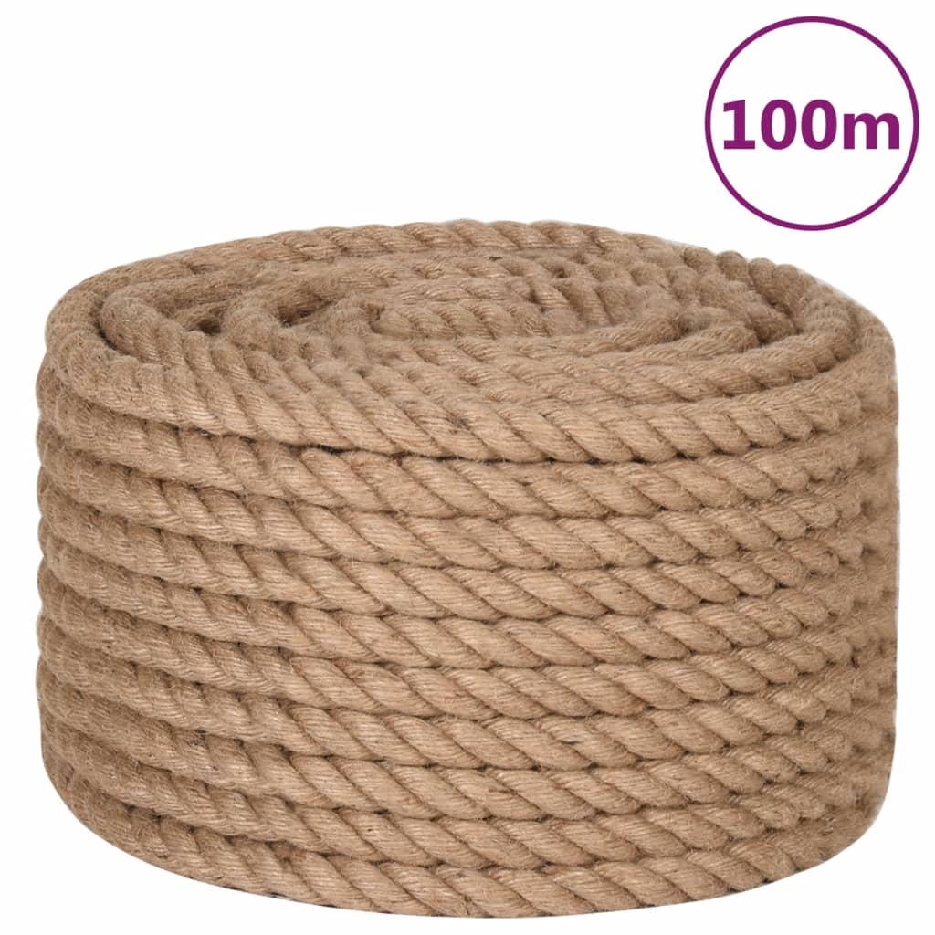 Vidaxl Rope 20 mm 100 m 100% iuta