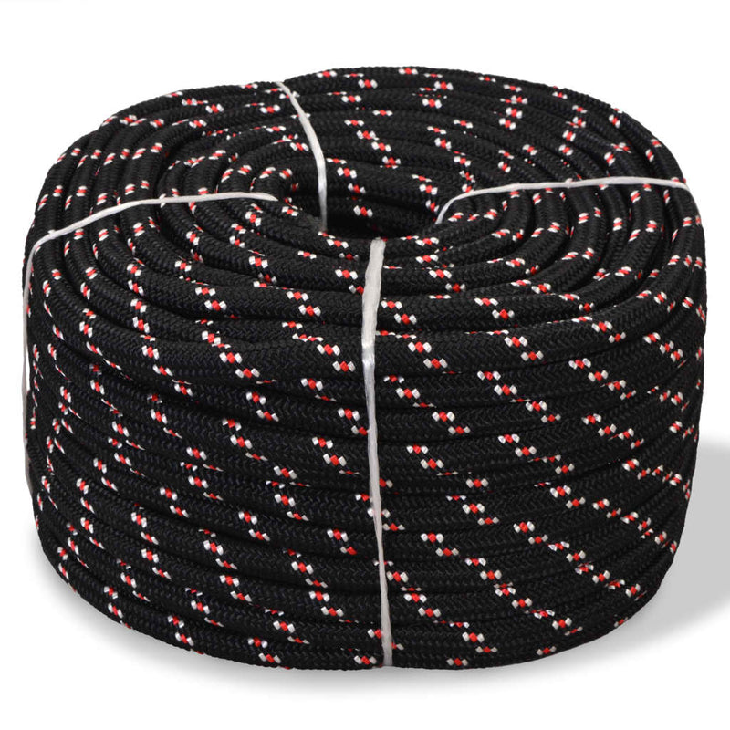 Vidaxl Boot Rope 6 mm 500 m Polypropilene Nero