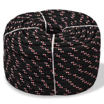 Vidaxl Boot Rope 8 mm 500 m Polypropilene Nero