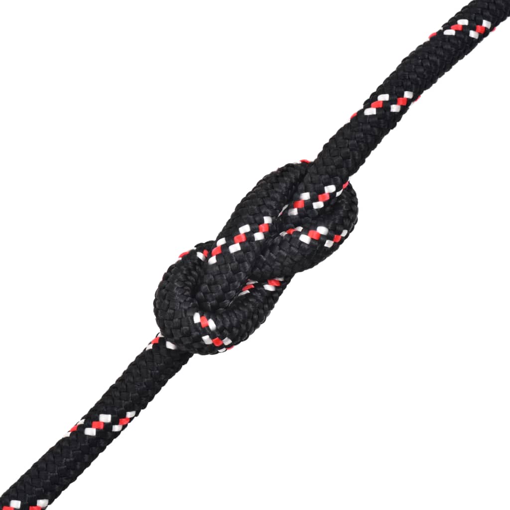 Vidaxl Boot Rope 16 mm 50 m Polypropilene Nero