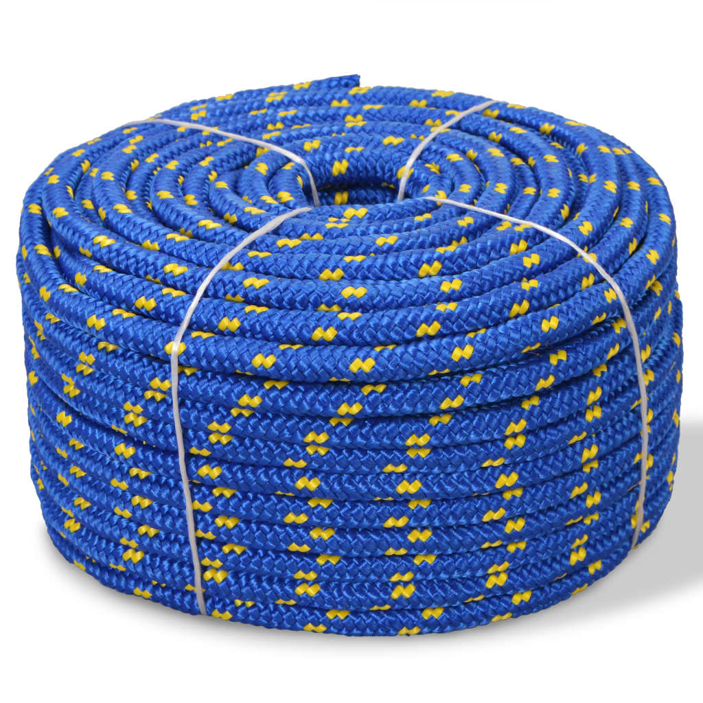 Vidaxl Boot Rope 12 mm 250 M Polipropileno Azul