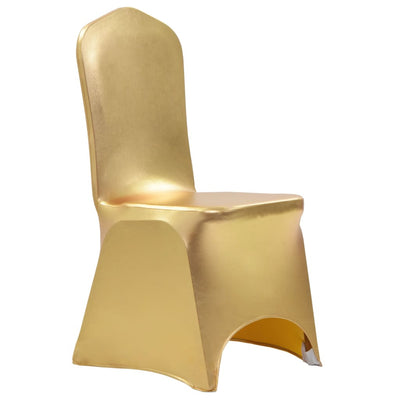 Vidaxl 6 sillas sillas de oro estiramiento de oro