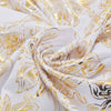 El asiento Vidaxl cubre 6 pcs blanco recto con estampado dorado