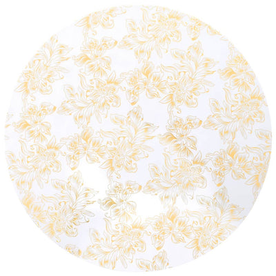 VIDAXL 2 COPERS COPERTURE SLUNDA SLANDE 70 cm Bianco con stampa d'oro