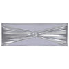 Vidaxl 25 st stoellint met diamant stretch zilver