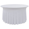 Vidaxl 2 Coperture da tavolo Stretch con gonna 120x74 cm bianco