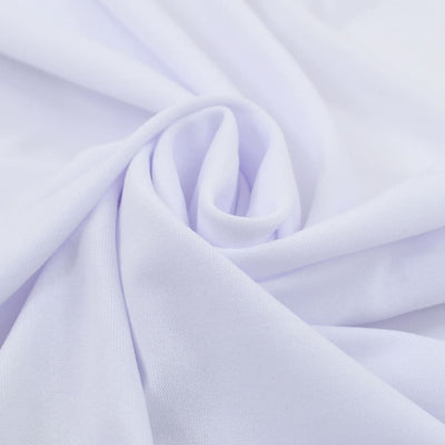 Vidaxl 2 Coperture da tavolo Stretch with Skirt 180x74 cm bianco