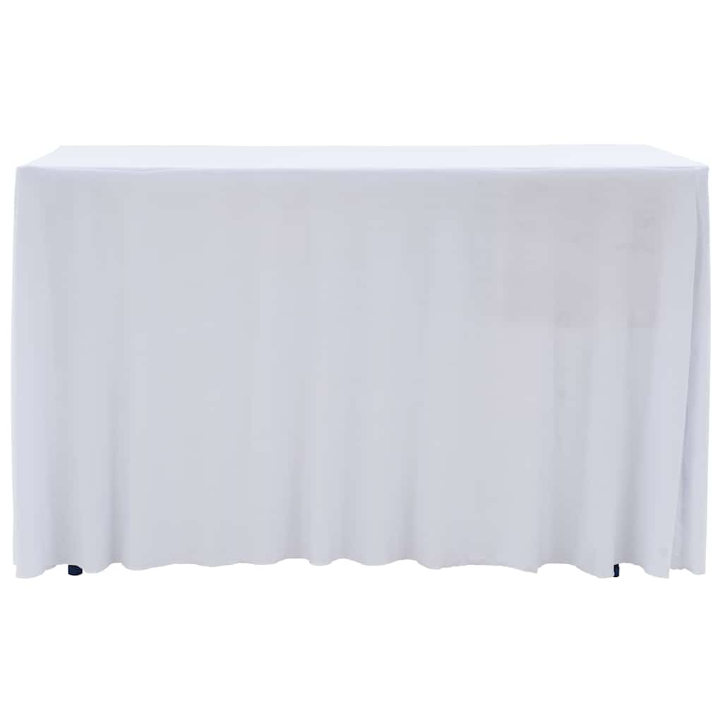 Vidaxl 2 ST Table covers stretch with skirt 120x60.5x74 cm white