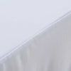 Vidaxl 2 Coperture da tavolo Stretch with Skirt 183x76x74 cm bianco