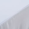 Las cubiertas de mesa Vidaxl 2 estiras con falda 243x76x74 cm blanco