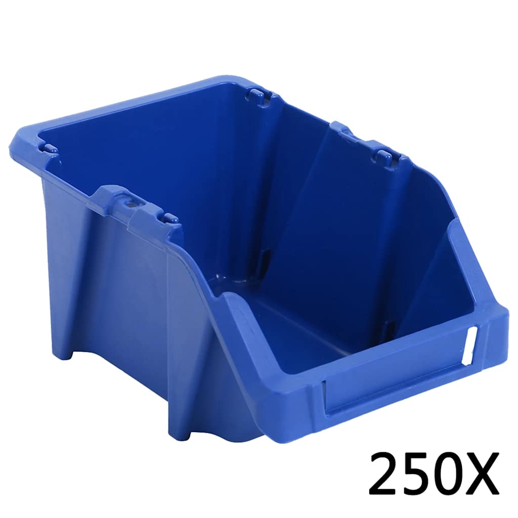 Vidaxx storage bins stackable 103x165x76 mm blue 250 pcs