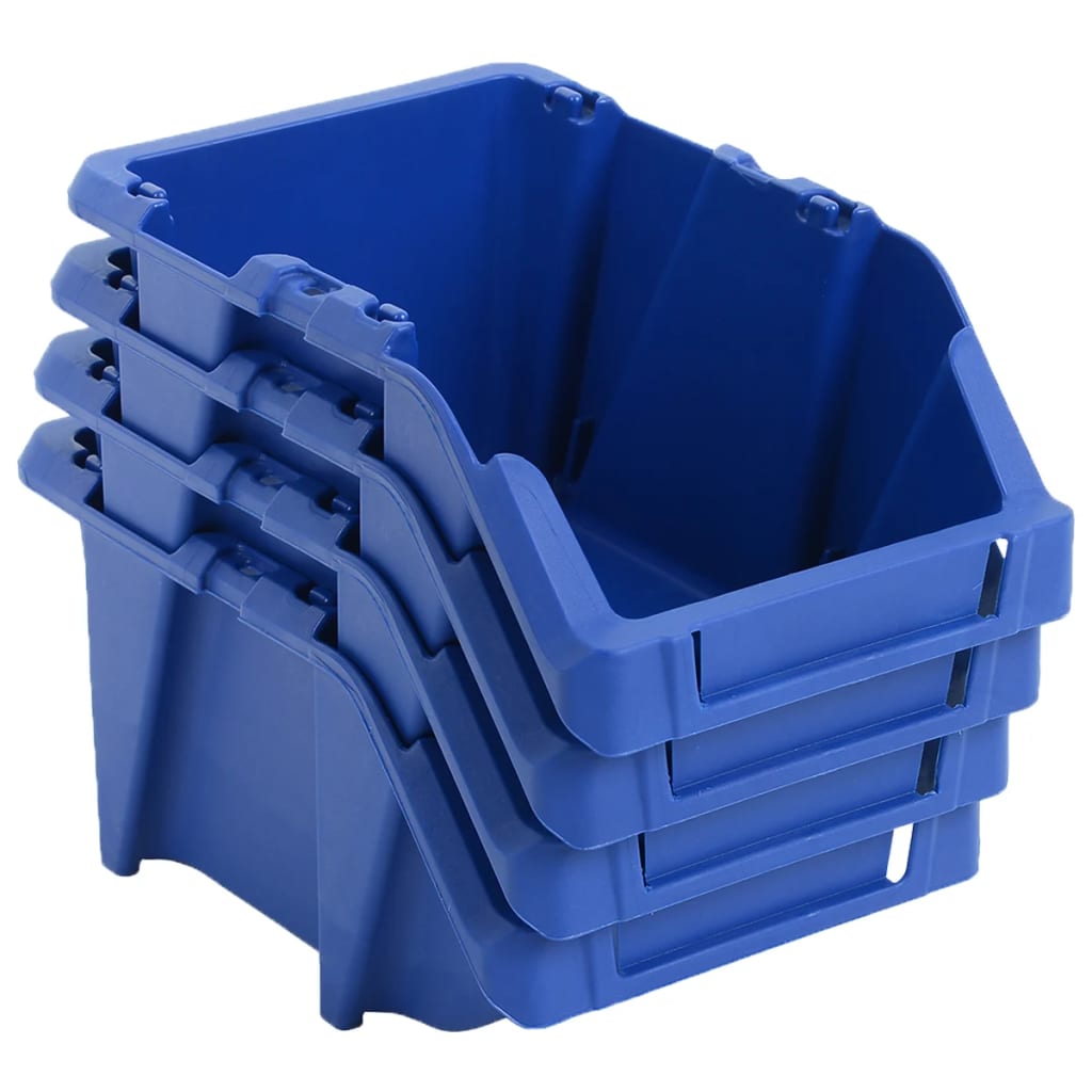 Vidaxx contenedores de almacenamiento apilables 103x165x76 mm azul 250uds