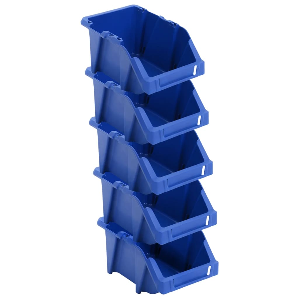 Vidaxx contenedores de almacenamiento apilables 103x165x76 mm azul 250uds