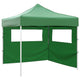 Tienda plegable Vidaxl con 2 paredes de 3x3 m verde