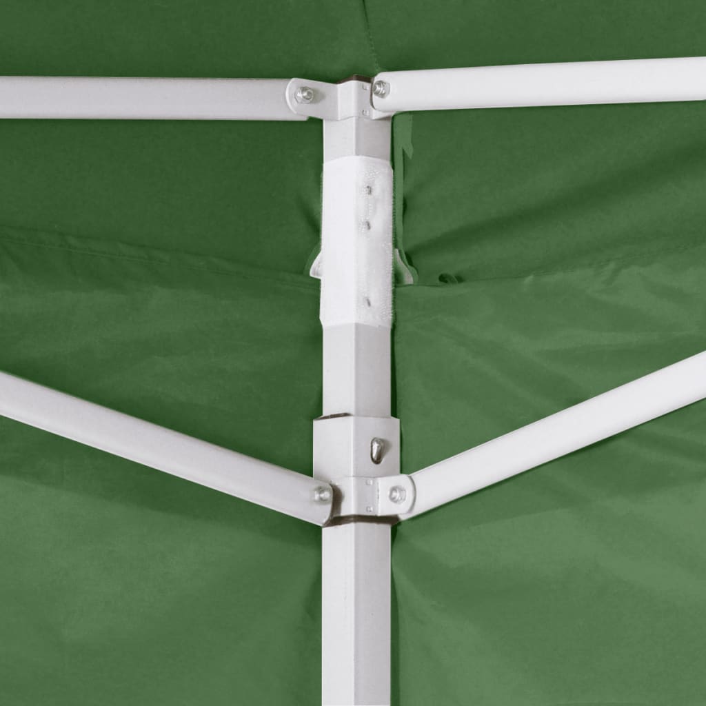 Tenda pieghevole Vidaxl con 2 pareti 3x3 m verde