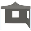 Vidaxl vouwtent pop-up met 2 zijwanden 3x3 m antraciet