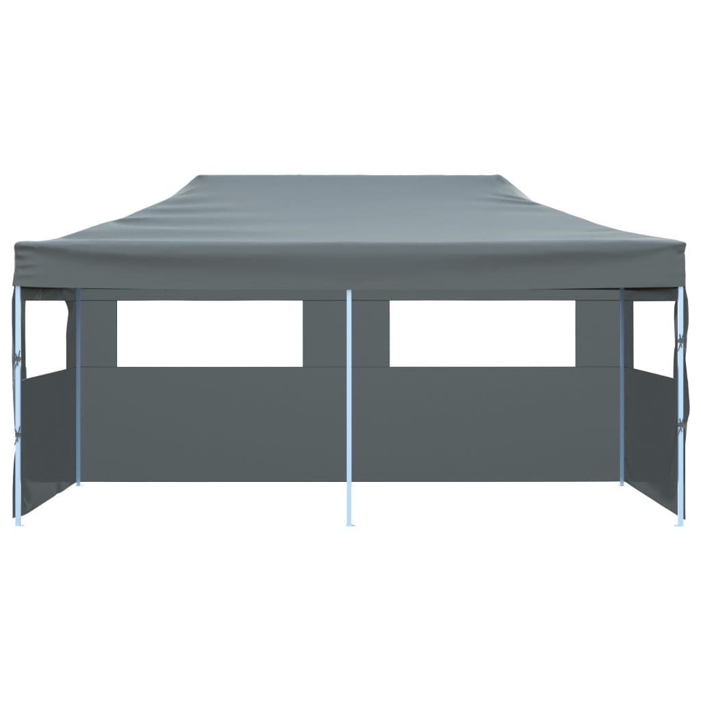 Vidaxl PartyTent Pop-up pieghevole con pareti laterali 3x6 M Antracite