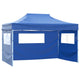 Tienda plegable Vidaxl con 3 paredes 3x4.5 m azul