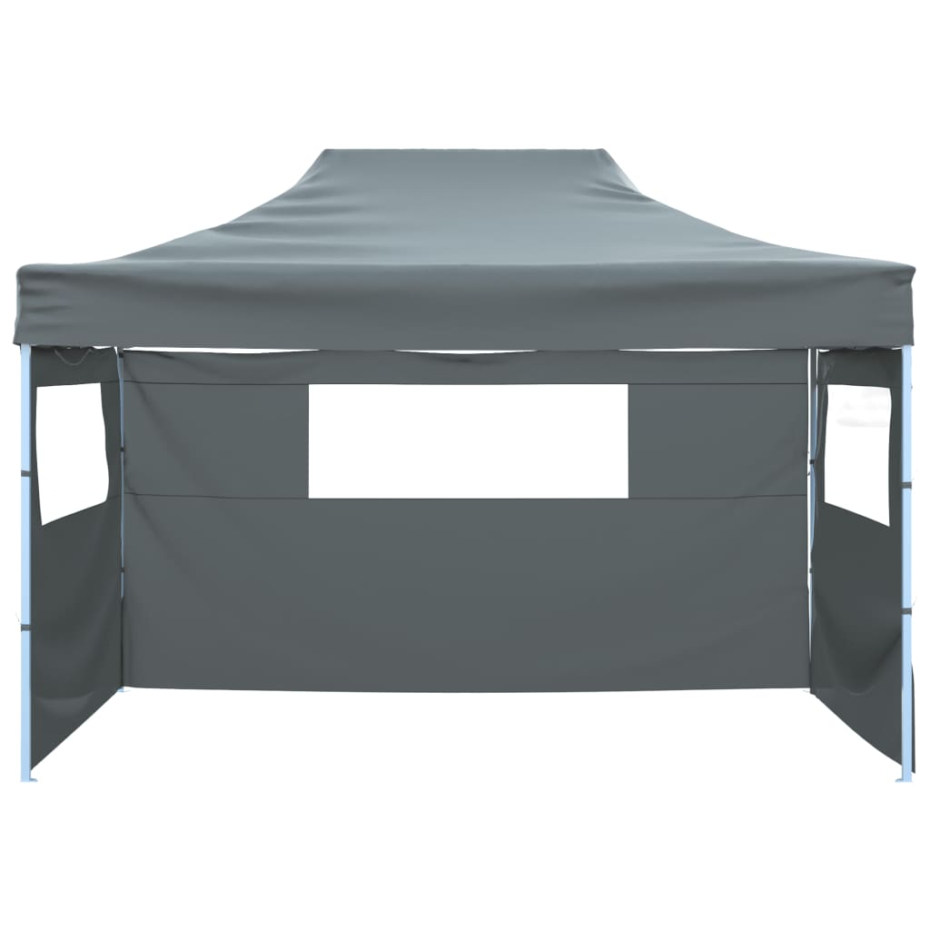 Vidaxl vouwtent met 3 wanden 431x291x315 cm antraciet