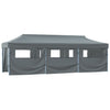 Pop-up della tenda pieghevole Vidaxl con 8 pareti laterali 3x9 M Antracite