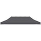 Vidaxl Party Tent Roof 3x6 m antracita