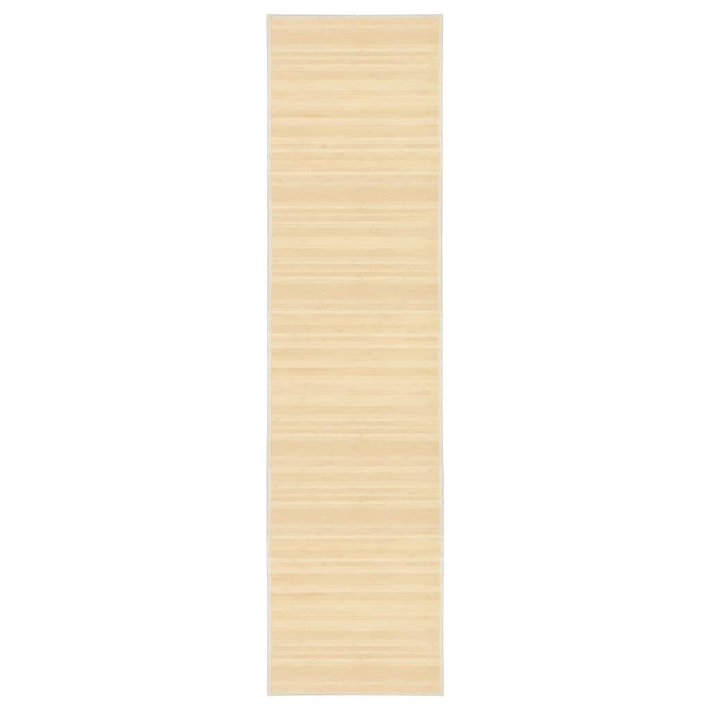 Vidaxl alfombra 80x300 cm bambú natural