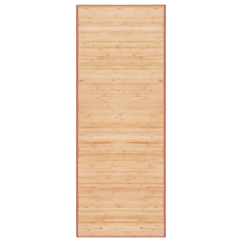 Vidaxl tapijt 80x200 cm bamboe bruin