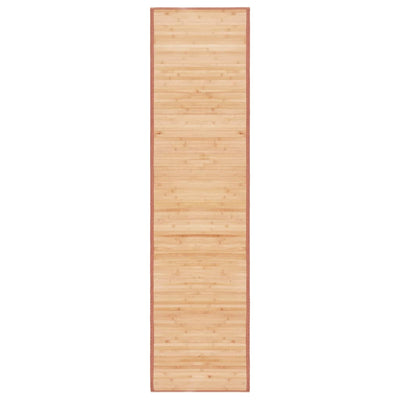 Alfombra Vidaxl 80x300 cm bambú marrón
