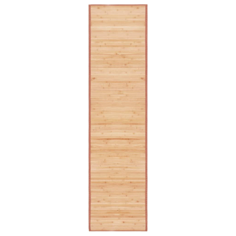 Vidaxl tapijt 80x300 cm bamboe bruin