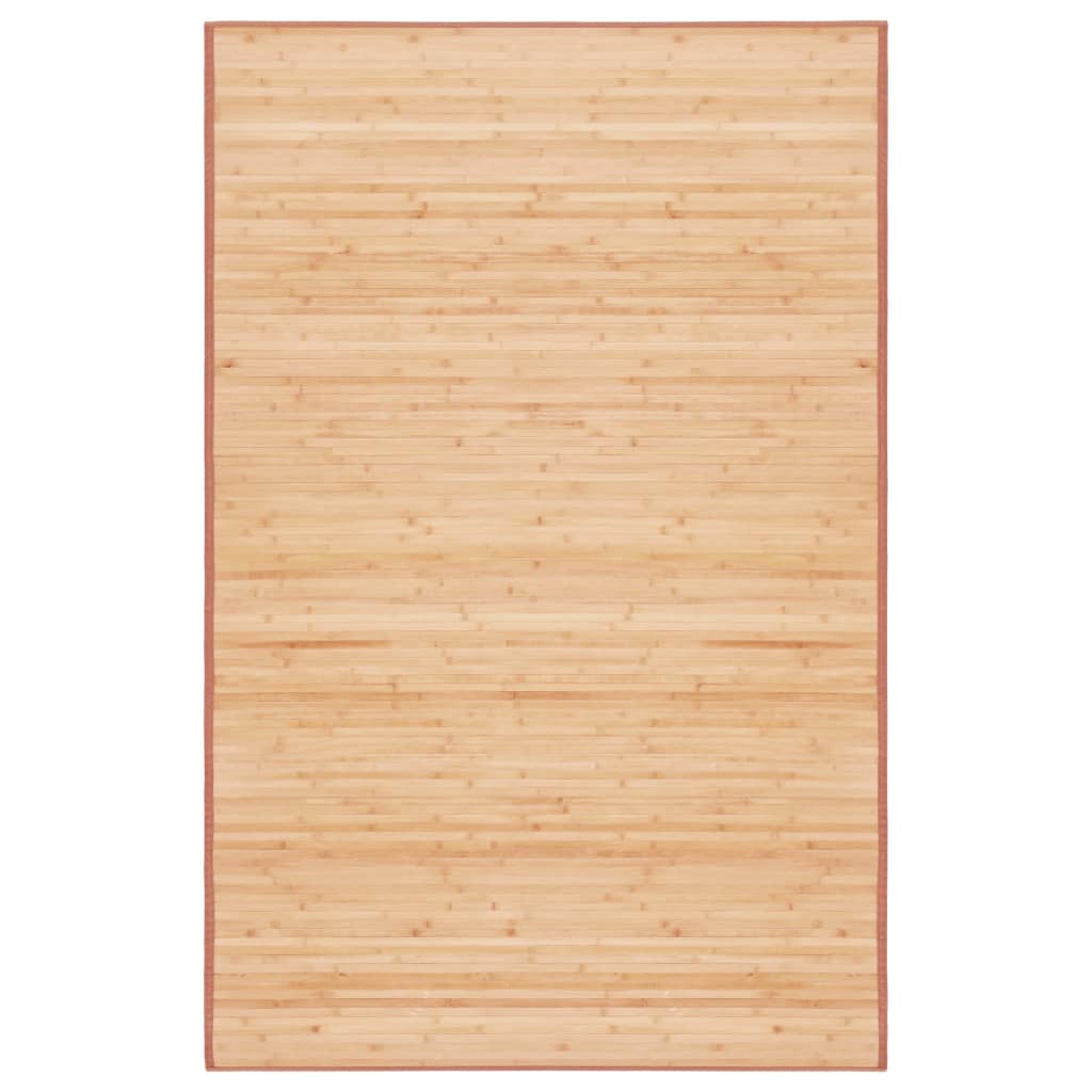 Vidaxl Carpet 100x160 cm Bamboo marrone