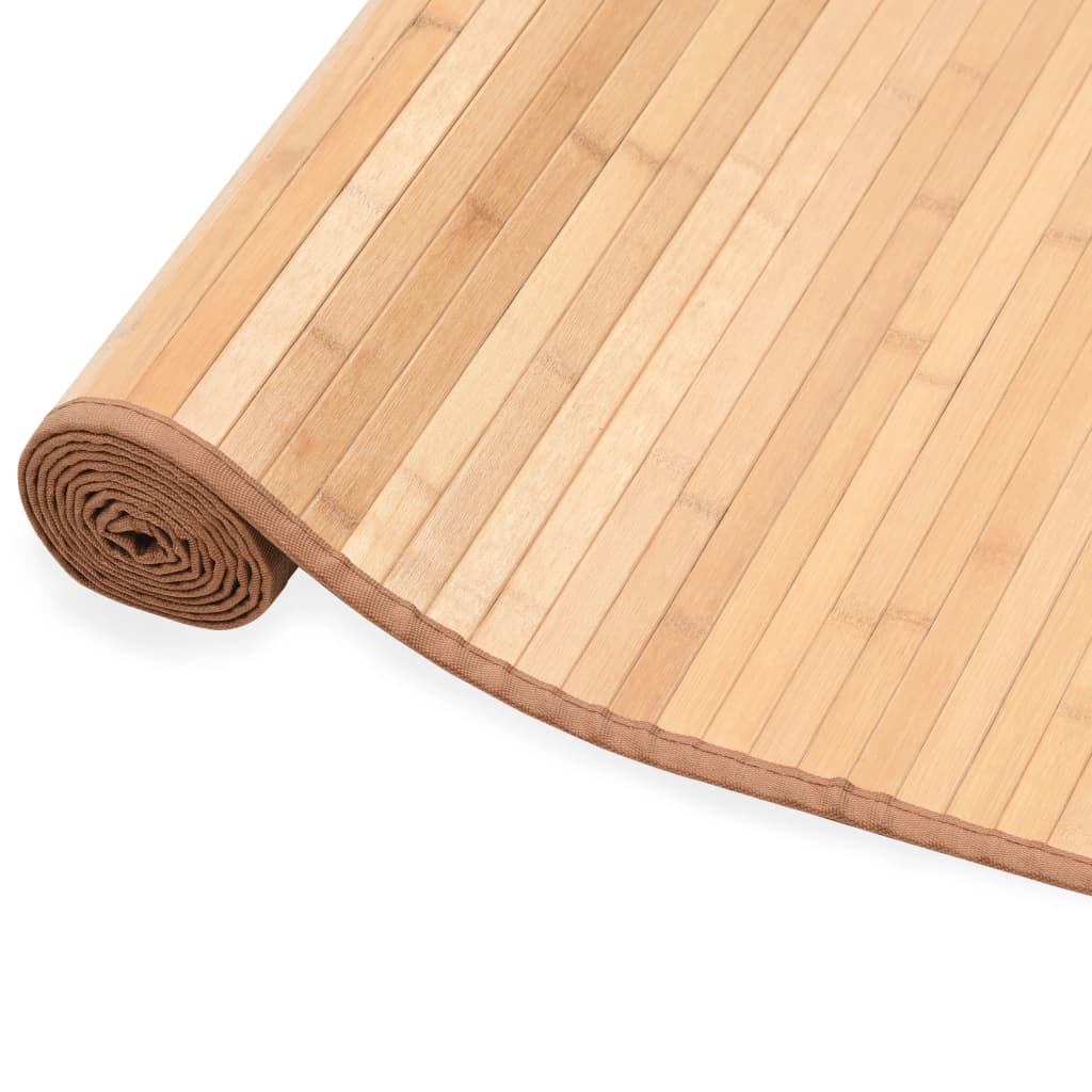 Vidaxl Carpet 100x160 cm Bamboo marrone