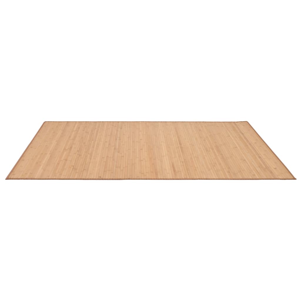 Vidaxl Carpet 100x160 cm Bamboo marrone