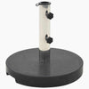 Vidaxl parasolvoet rond 20 kg graniet zwart
