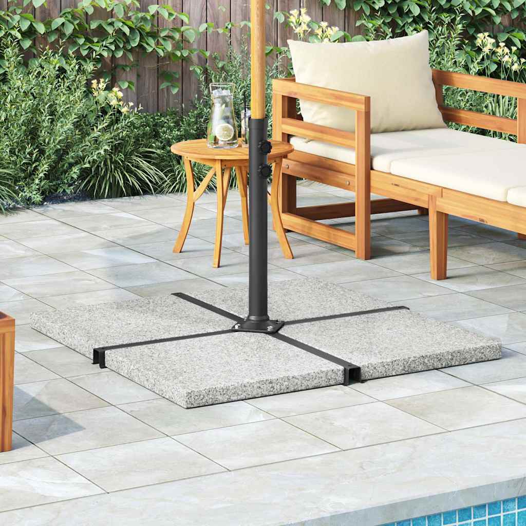Vidaxl Parasol footplate square 25 kg granite gray