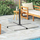 Vidaxl Parasol footplate square 25 kg granite gray