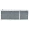 Vidaxl plantenbak verhoogd 240x80x77 cm gegalvaniseerd staal grijs