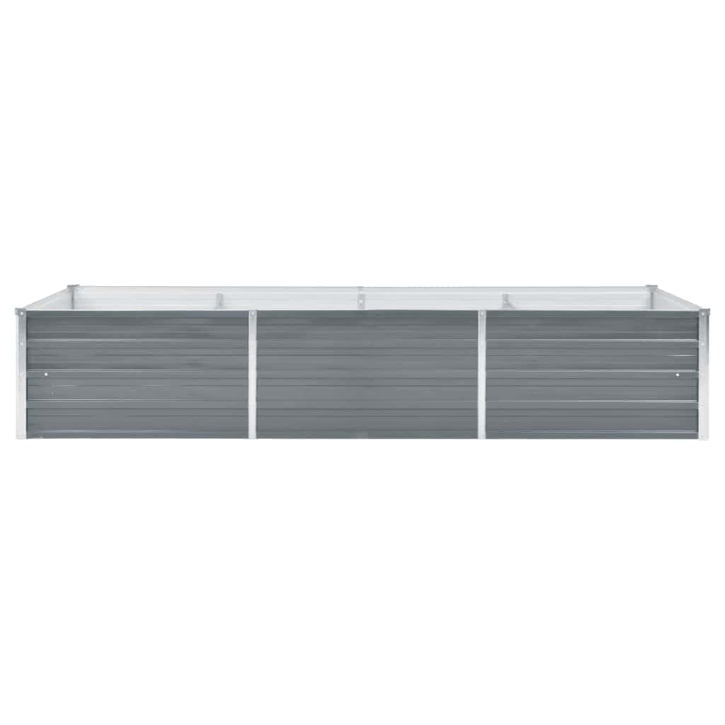 Vidaxl plantenbak verhoogd 240x80x45 cm gegalvaniseerd staal grijs