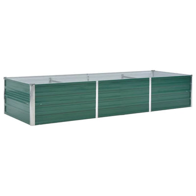 Vidaxl fioriera inserto 240x80x45 cm in acciaio zincato