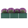 Vidaxl Planter Insertar 240x80x45 cm de acero galvanizado verde