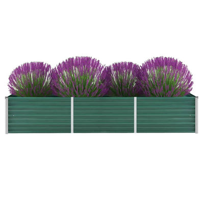 Vidaxl fioriera inserto 240x80x45 cm in acciaio zincato