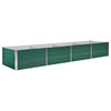 Plantador Vidaxl insertado 320x80x45 cm de acero galvanizado verde