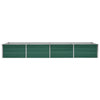 Vidaxl plantenbak verhoogd 320x80x45 cm gegalvaniseerd staal groen