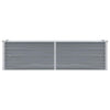 Plantador Vidaxl elevado 160x40x45 cm de acero galvanizado gris