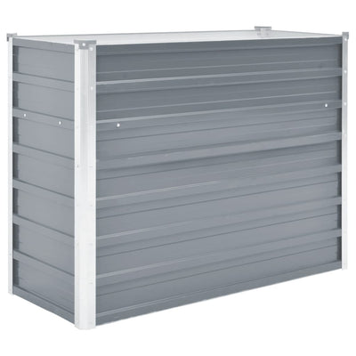 Vidaxl fioriera raccolta 100x40x77 cm grigio galvanizzato